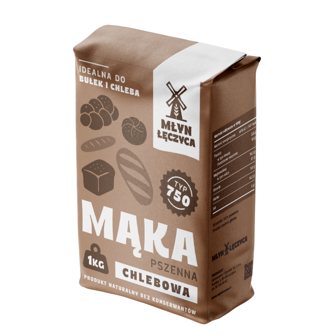 Mąka pszenna Chlebowa Typ 750 przód