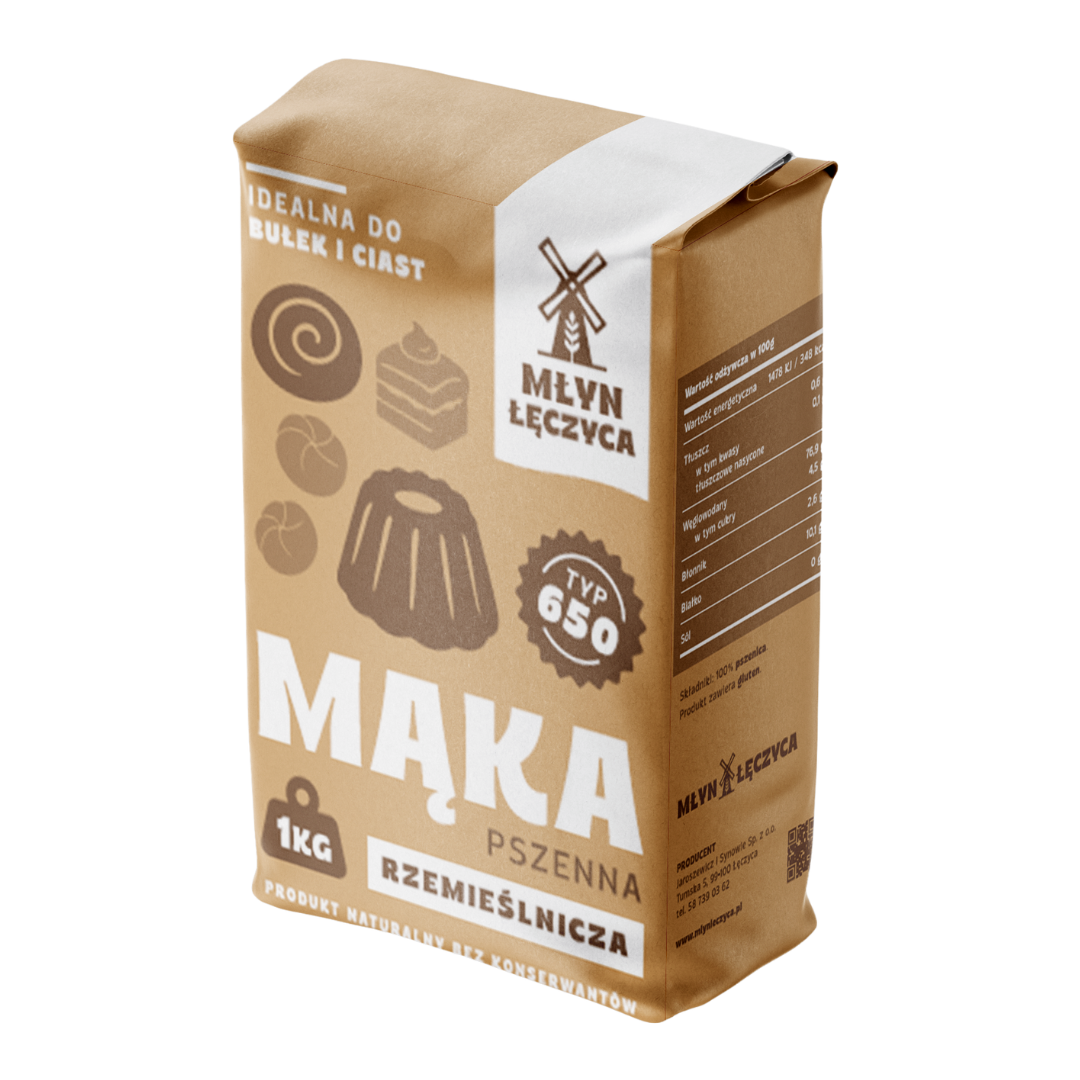Mąka pszenna Rzemieślnicza Typ 650 przód
